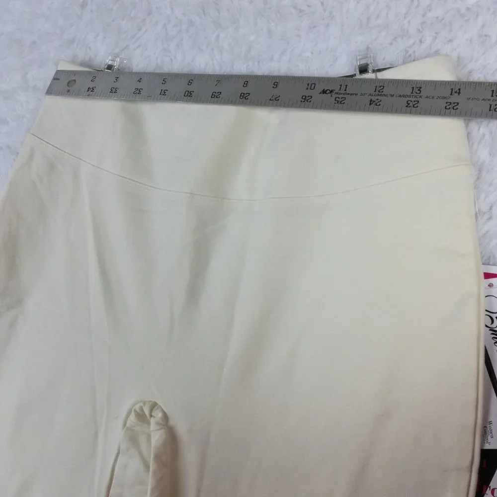 Women With‎ Control Womens Pants Leggings Ivory Tummy Control Petite SP New